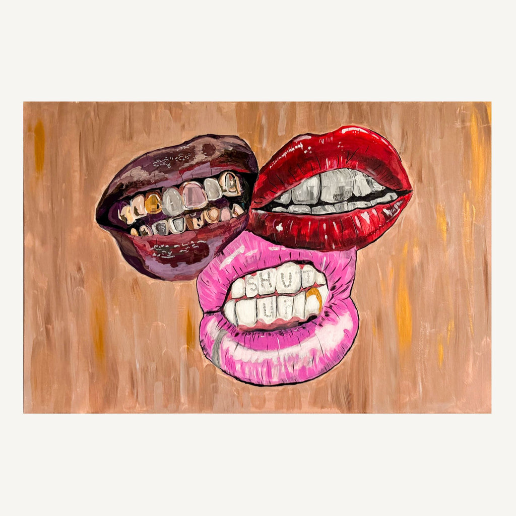 Between Gloss and Grit, 24 x 36 inches